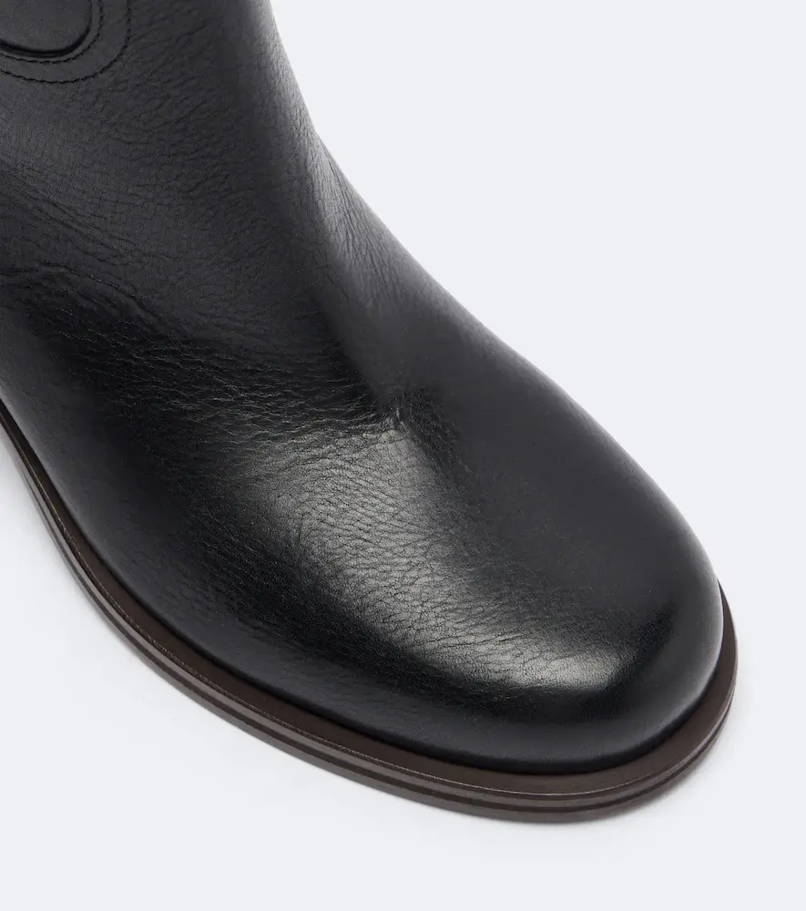 Brunello Cucinelli Monili leather ankle boots | Thumbnail 3