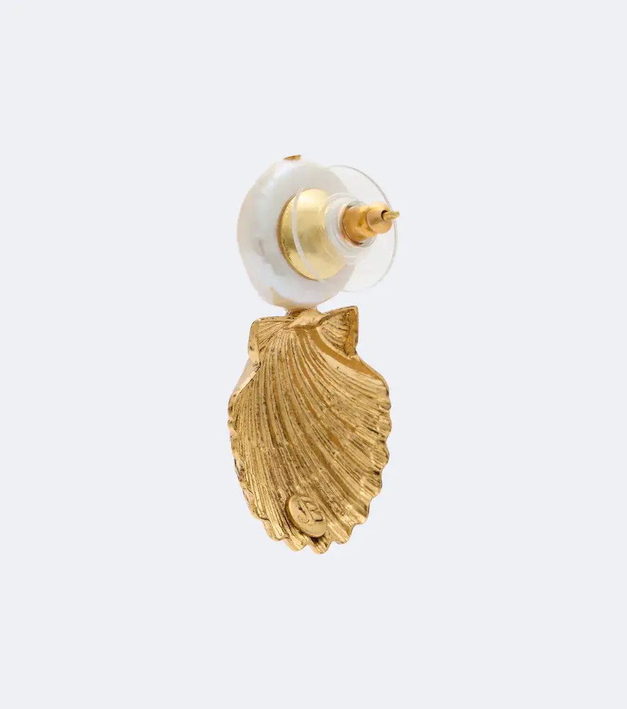 Jennifer Behr Laguna faux pearl drop earrings | Thumbnail 2 Jennifer Behr Laguna faux pearl drop earrings | Thumbnail 2