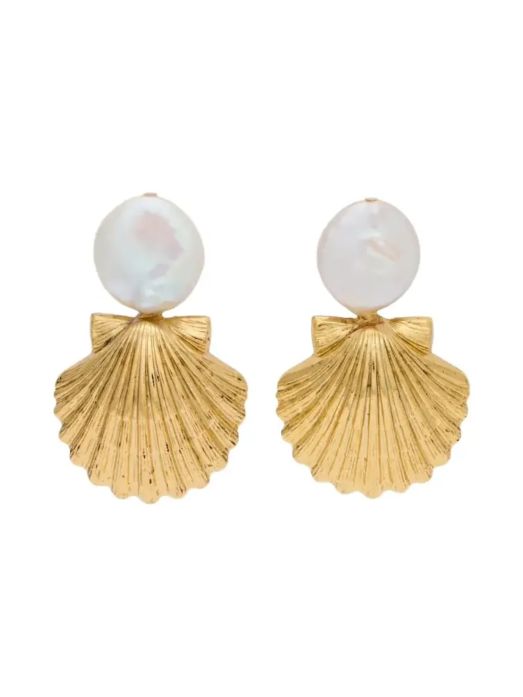 Laguna faux pearl drop earrings