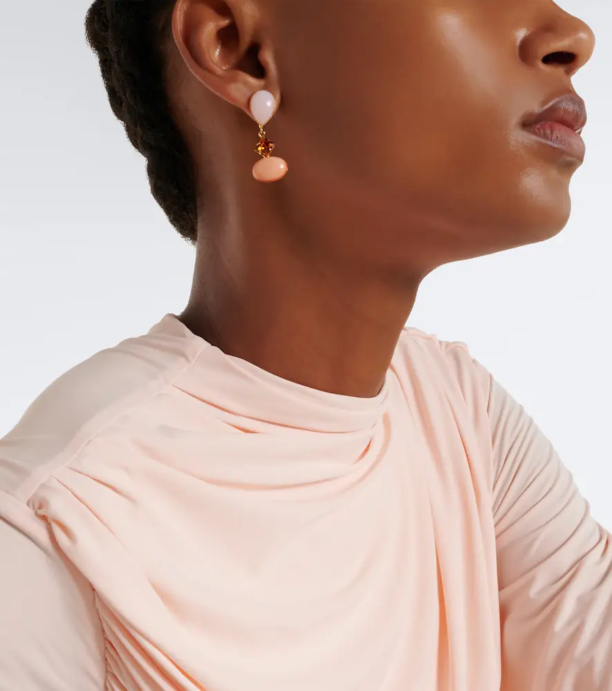 Jennifer Behr Quincy embellished drop earrings | Thumbnail 5