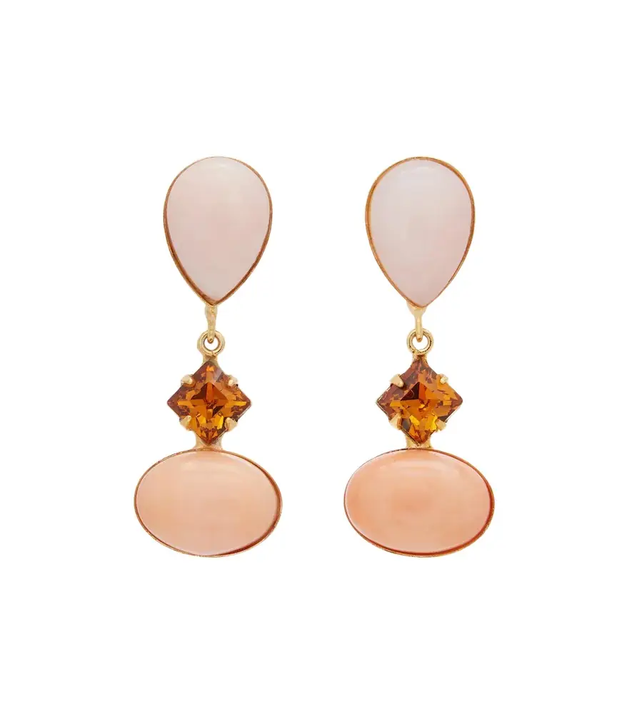Jennifer Behr Quincy embellished drop earrings