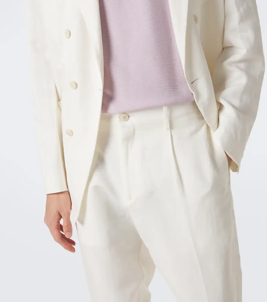 Canali Linen and silk suit pants | Thumbnail 3 Canali Linen and silk suit pants | Thumbnail 3