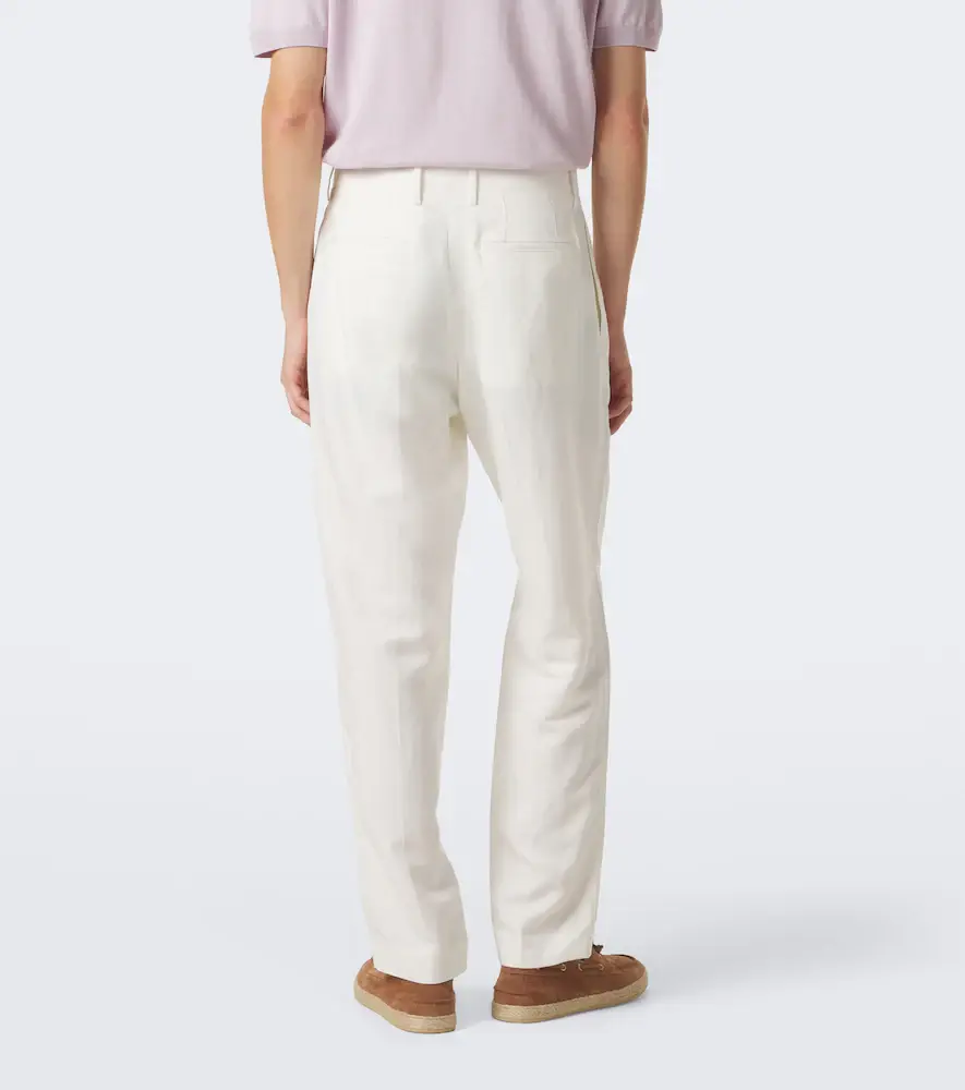Canali Linen and silk suit pants | Thumbnail 4 Canali Linen and silk suit pants | Thumbnail 4