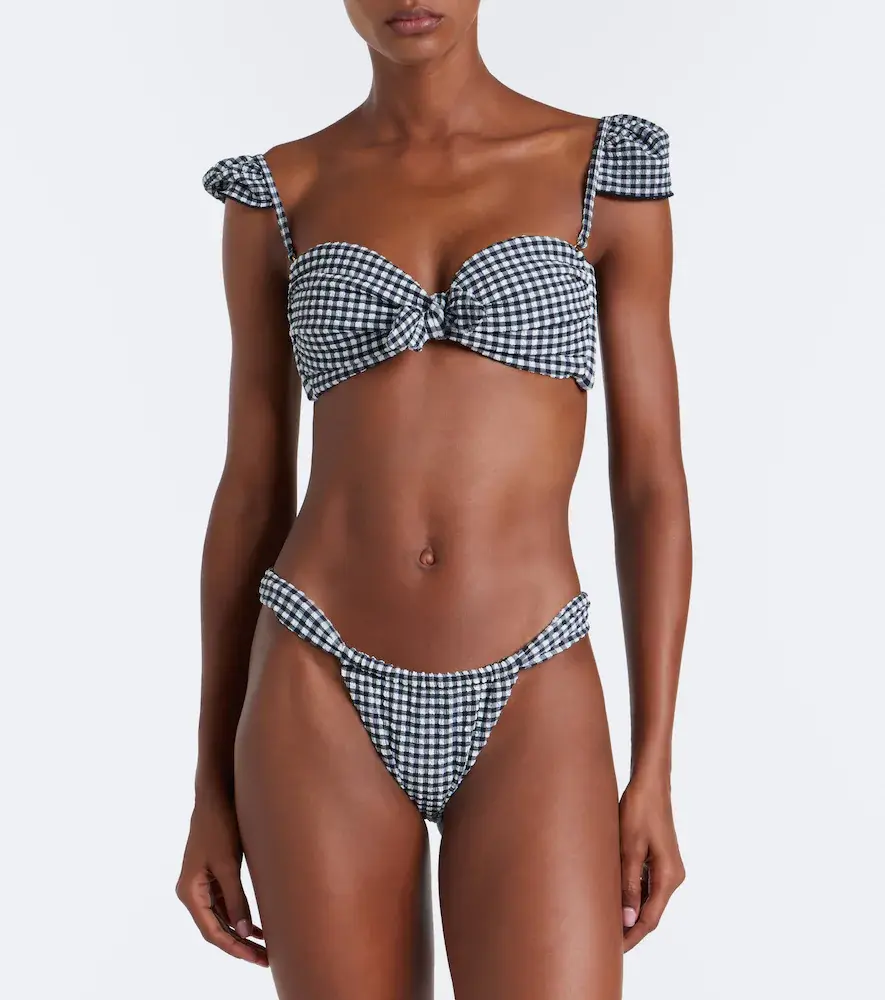 Montce Sandra polka-dot seersucker bikini bottoms | Thumbnail 4 Montce Sandra polka-dot seersucker bikini bottoms | Thumbnail 4