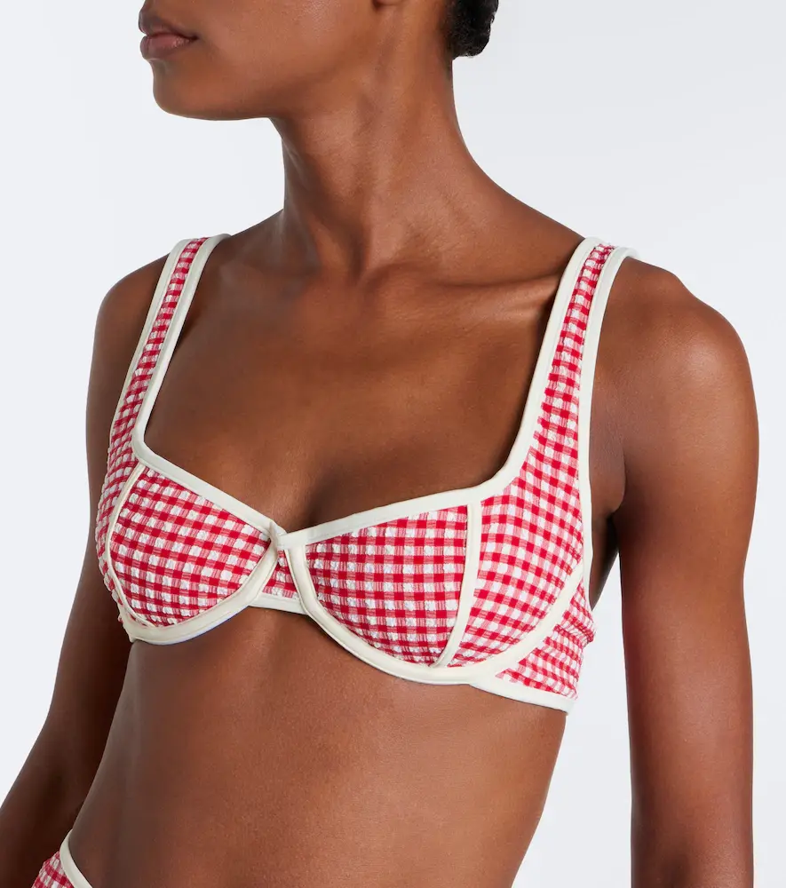 Montce Romy gingham seersucker bikini top | Thumbnail 3 Montce Romy gingham seersucker bikini top | Thumbnail 3
