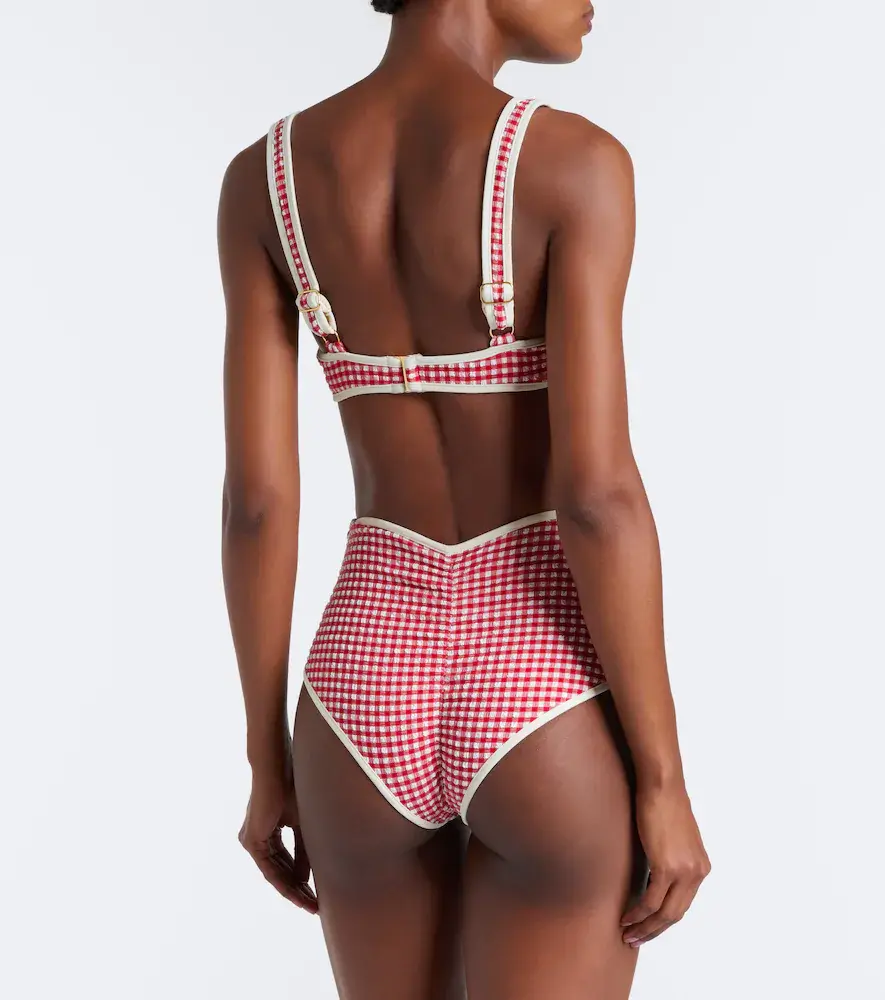 Montce Romy gingham seersucker bikini top | Thumbnail 4 Montce Romy gingham seersucker bikini top | Thumbnail 4
