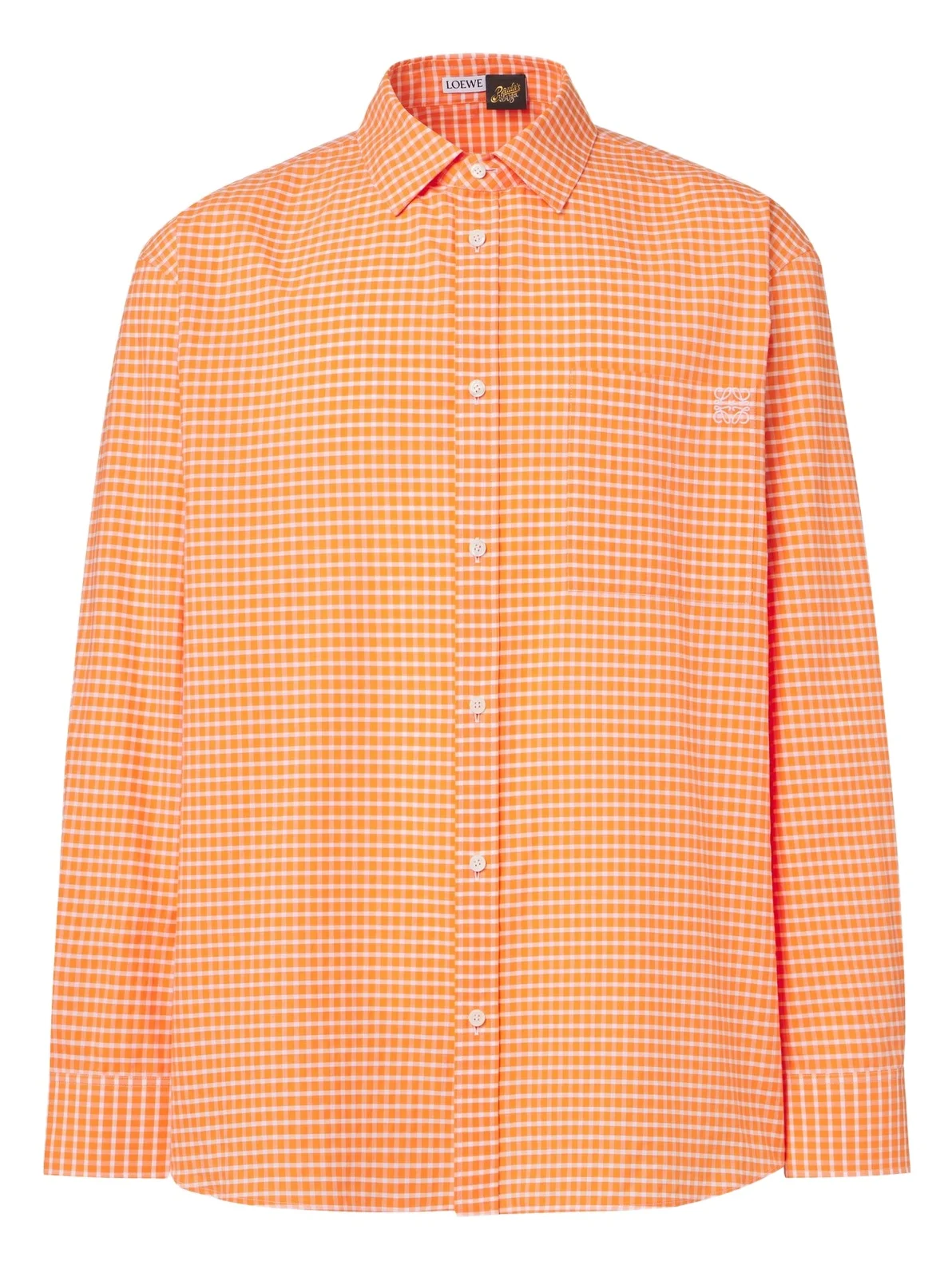 Checked cotton-blend shirt