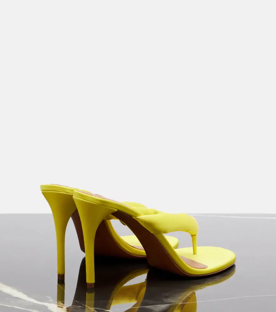 ALAÏA ALAÏA Padded satin sandals | Thumbnail 2