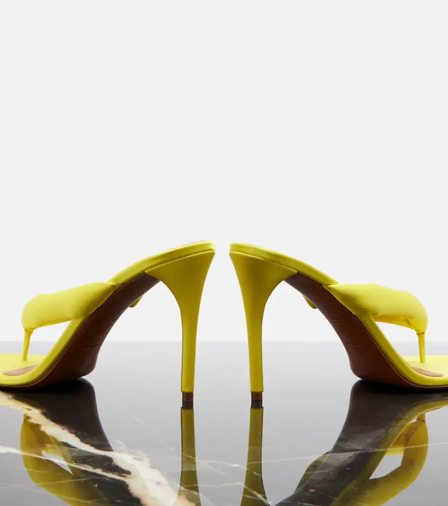 ALAÏA ALAÏA Padded satin sandals | Thumbnail 3