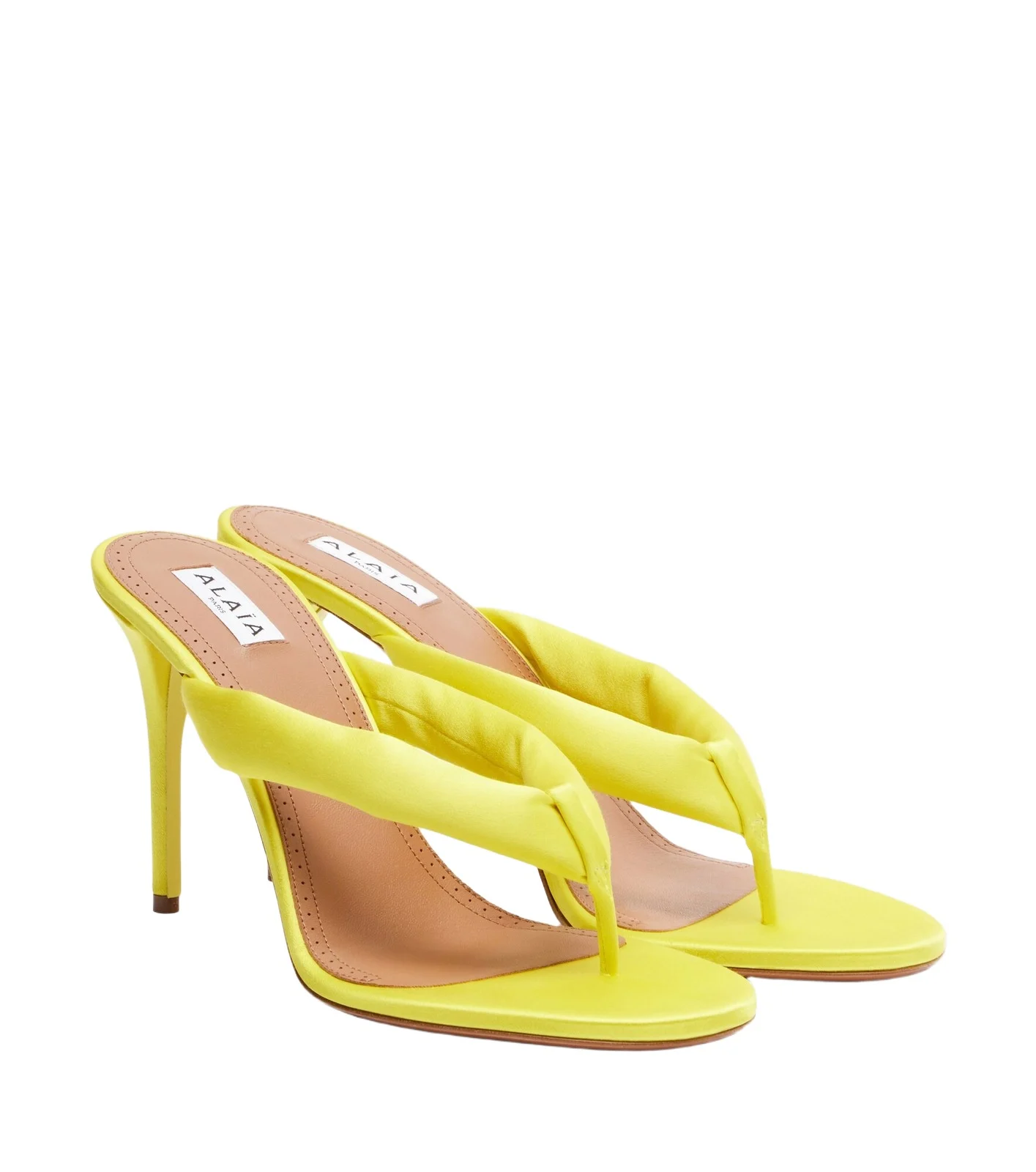 ALAÏA ALAÏA Padded satin sandals