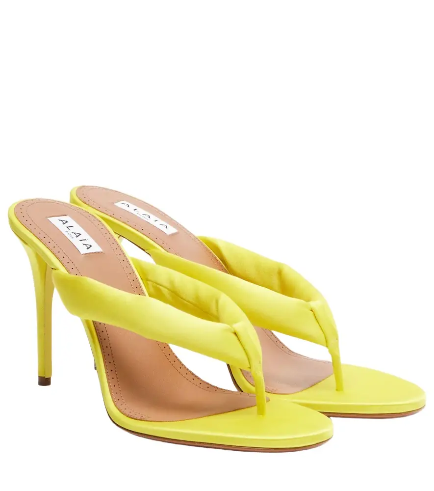 Alaïa Alaïa Padded satin sandals | Image 1 Alaïa Alaïa Padded satin sandals | Image 1