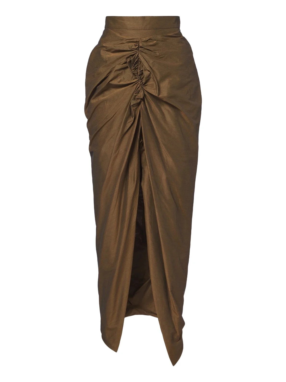 Vivienne Westwood Panther gathered cotton-blend maxi skirt