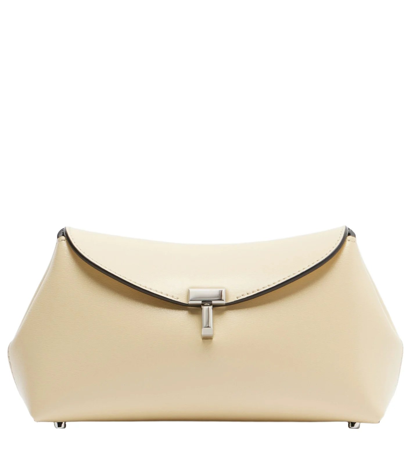 TOTEME T-Lock Mini leather clutch