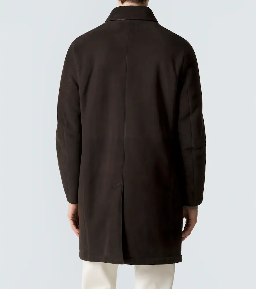 Brioni Shearling-lined suede coat | Thumbnail 3 Brioni Shearling-lined suede coat | Thumbnail 3