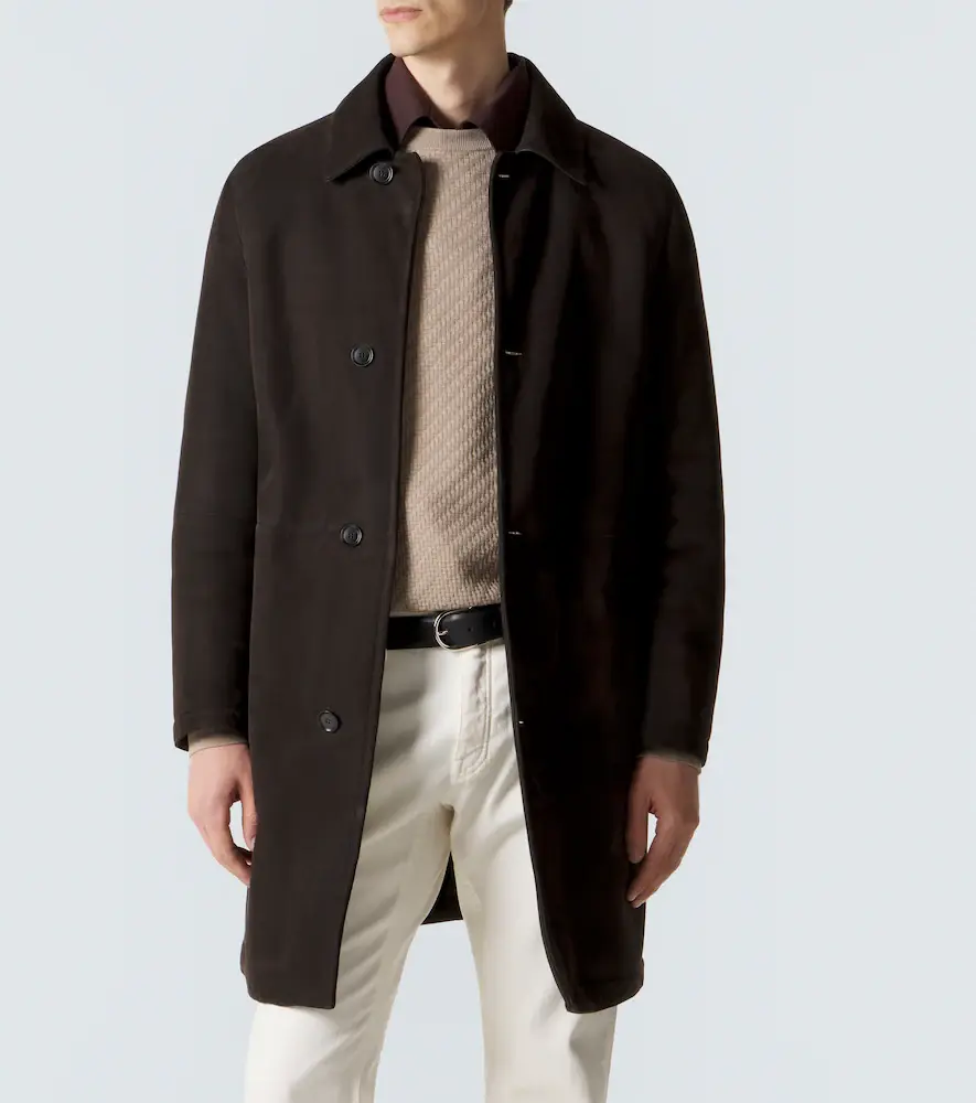 Brioni Shearling-lined suede coat | Thumbnail 6 Brioni Shearling-lined suede coat | Thumbnail 6