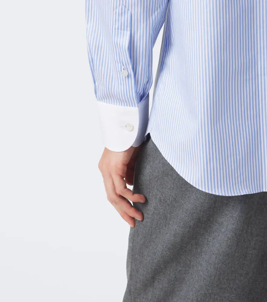 Brioni William striped cotton poplin shirt | Thumbnail 2