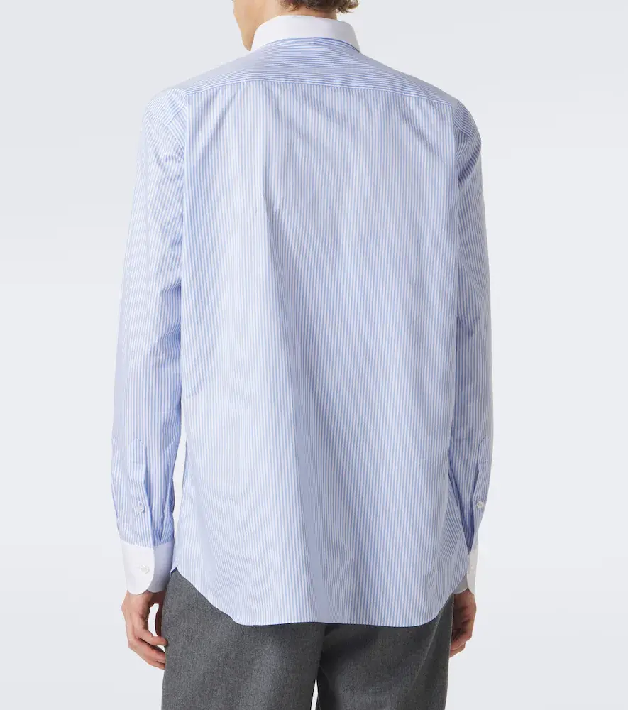 Brioni William striped cotton poplin shirt | Thumbnail 3
