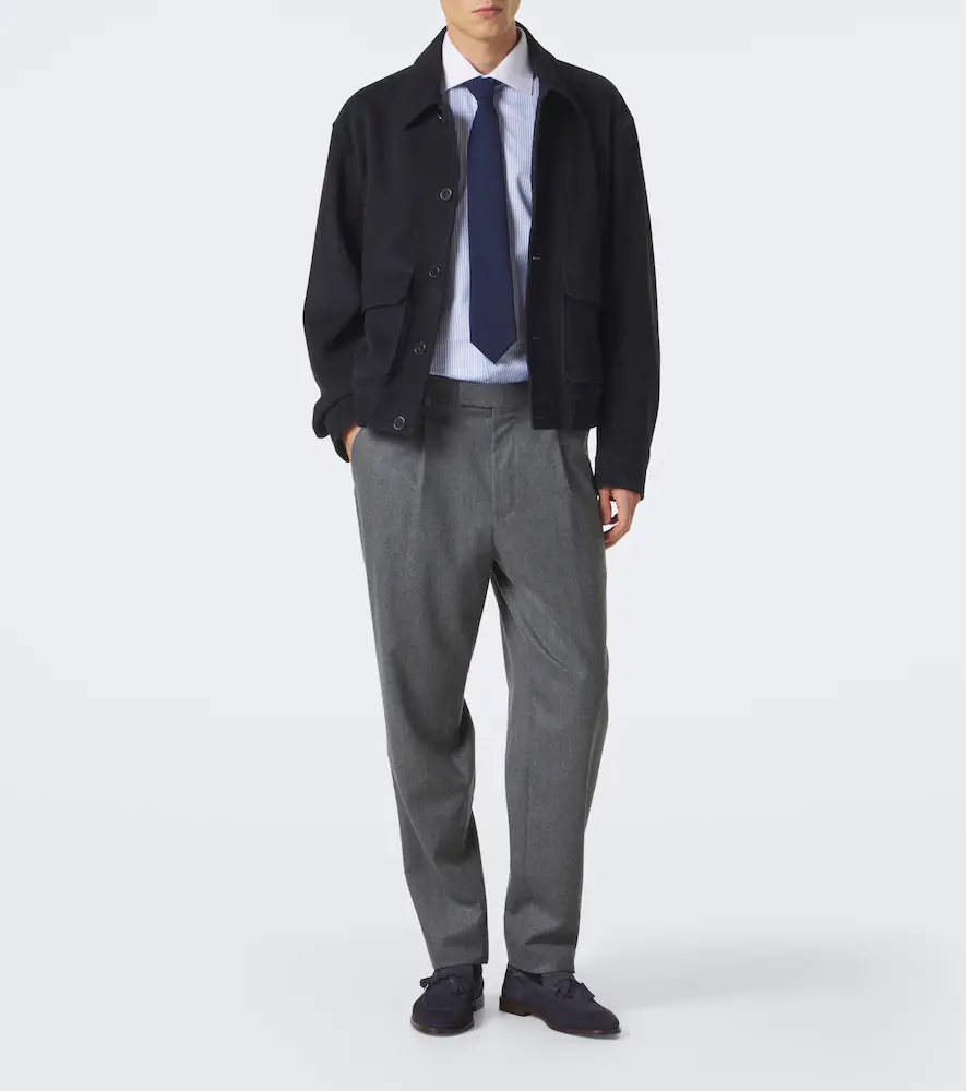 Brioni William striped cotton poplin shirt | Thumbnail 4