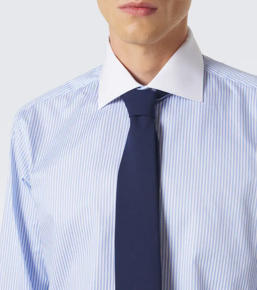 Brioni William striped cotton poplin shirt | Thumbnail 6