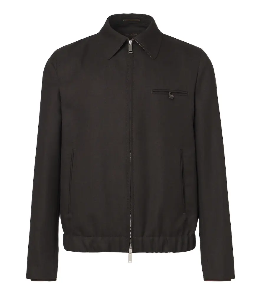Incotex Virgin wool blouson jacket | Image 1 Incotex Virgin wool blouson jacket | Image 1