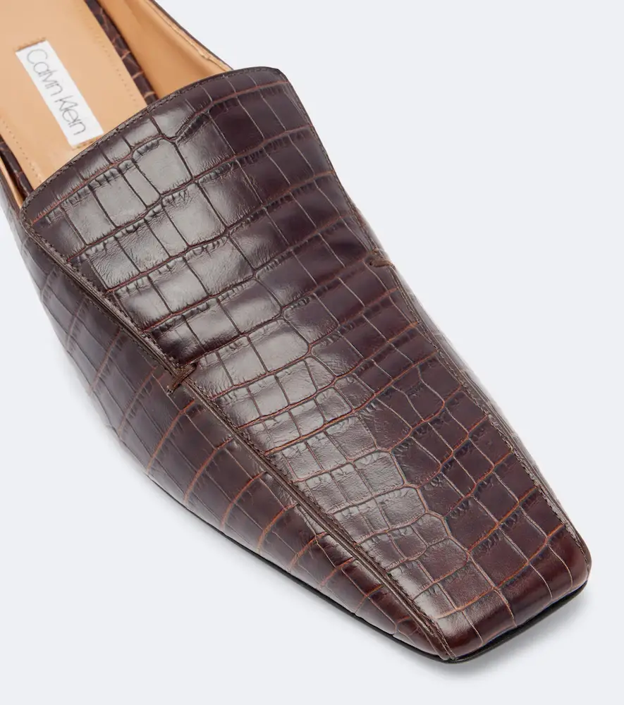 Calvin Klein Collection Tilda croc-effect leather slingback pumps | Thumbnail 2 Calvin Klein Collection Tilda croc-effect leather slingback pumps | Thumbnail 2