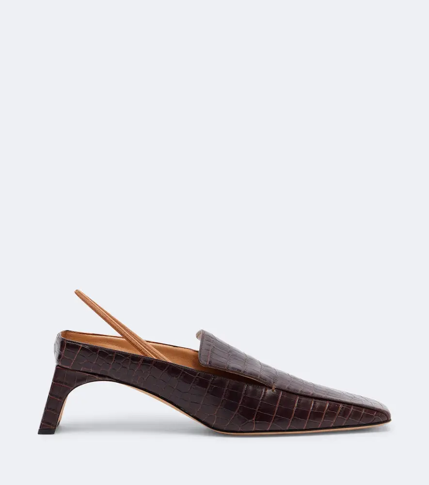 Calvin Klein Collection Tilda croc-effect leather slingback pumps | Thumbnail 4 Calvin Klein Collection Tilda croc-effect leather slingback pumps | Thumbnail 4