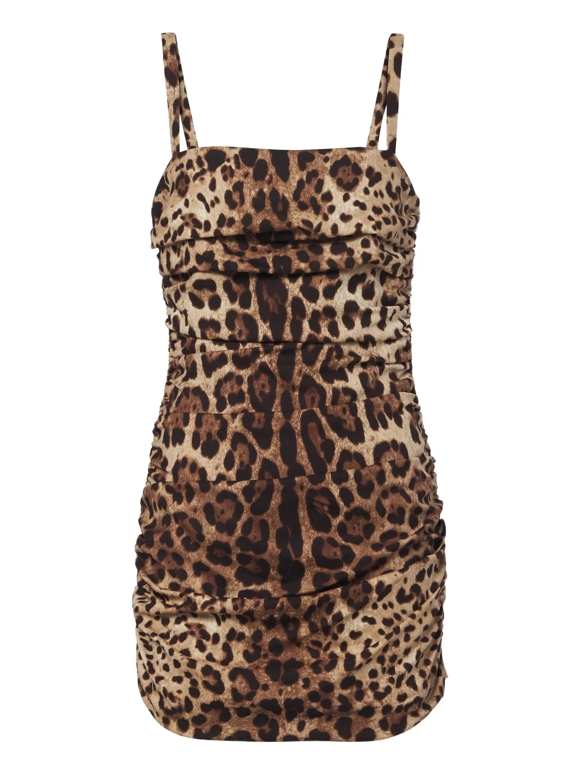 Leopard-print silk-blend charmeuse minidress Leopard-print silk-blend charmeuse minidress