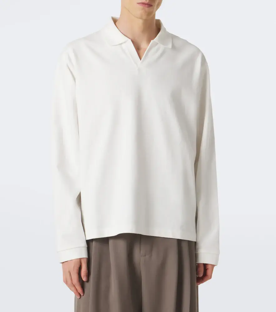 Studio Nicholson Cotton polo jersey shirt | Thumbnail 3