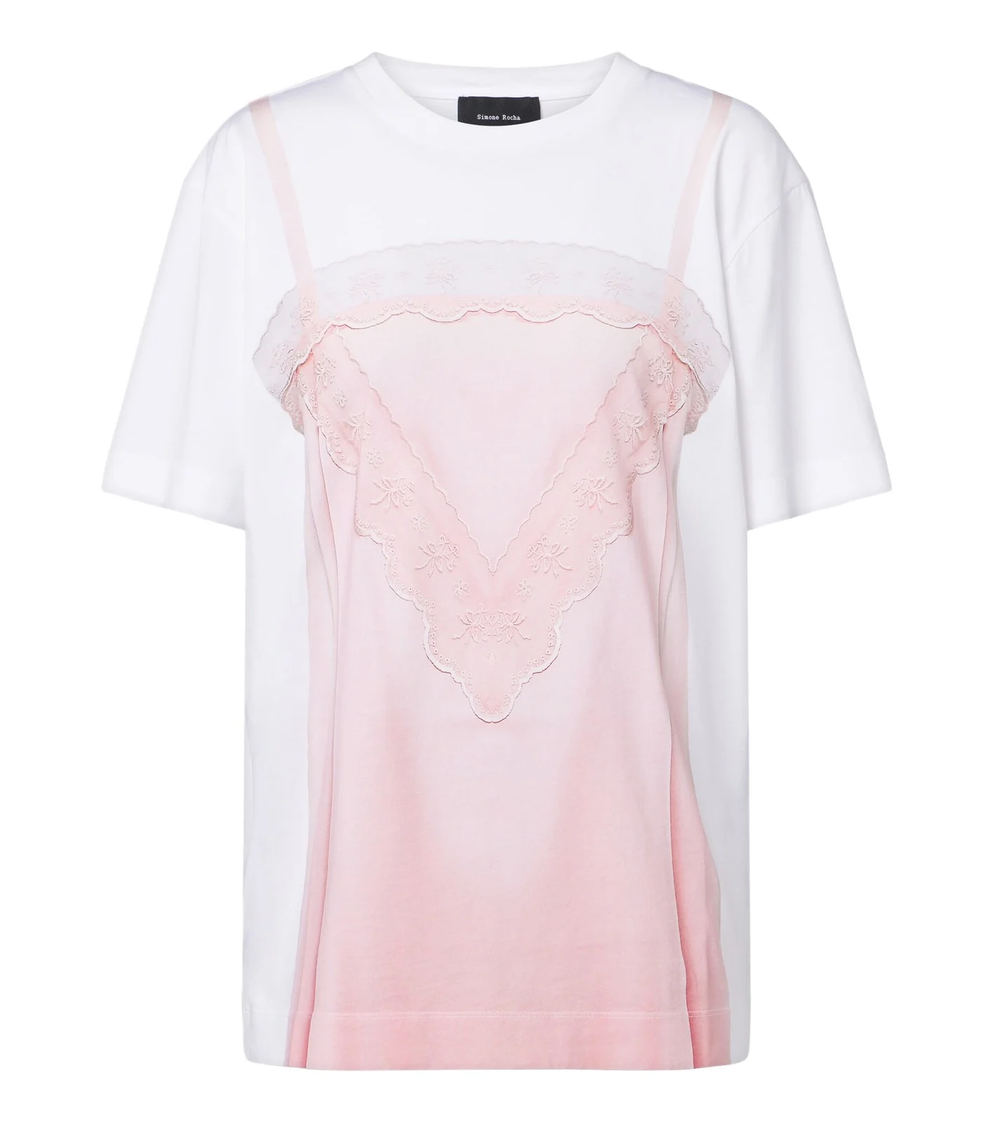 Trompe l'ail cotton jersey T-shirt Trompe l'ail cotton jersey T-shirt
