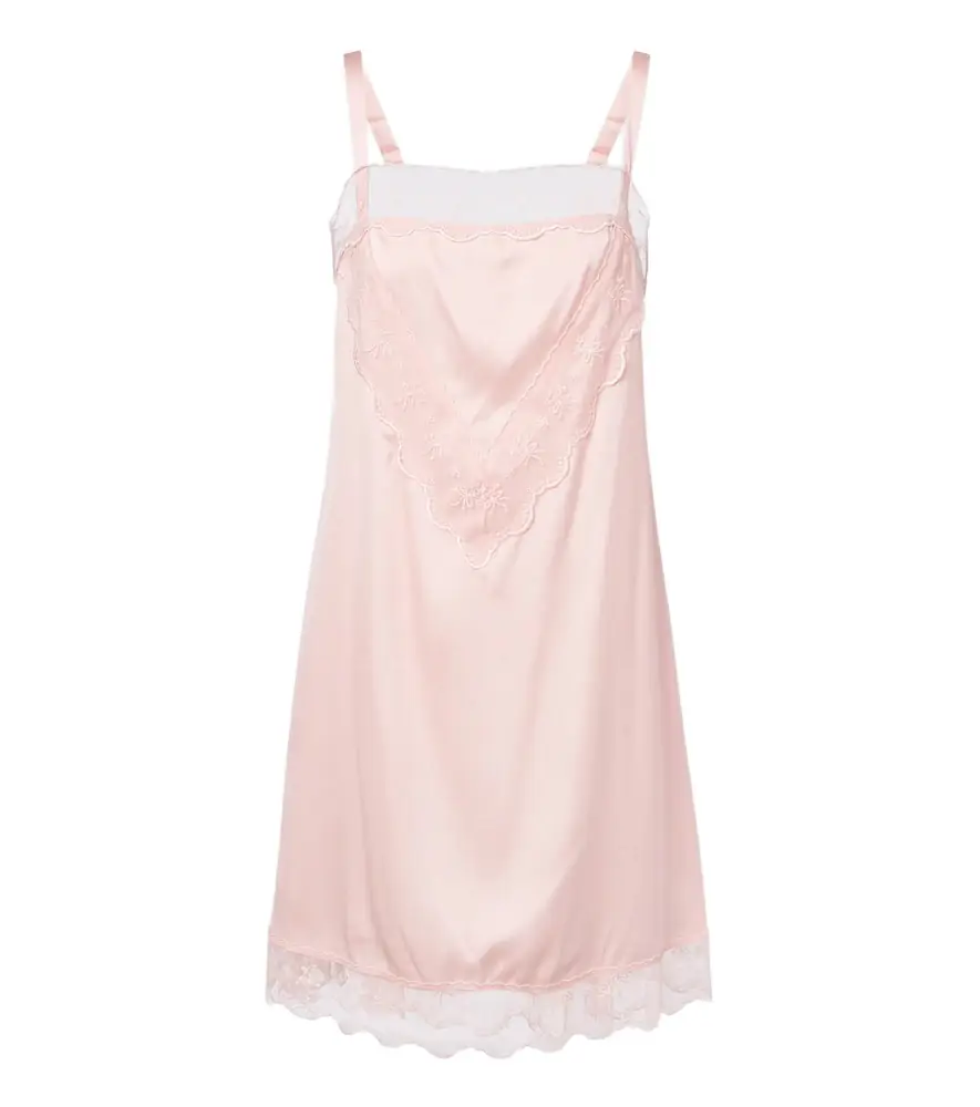 Simone Rocha Lace-trimmed satin slip dress | Image 1 Simone Rocha Lace-trimmed satin slip dress | Image 1