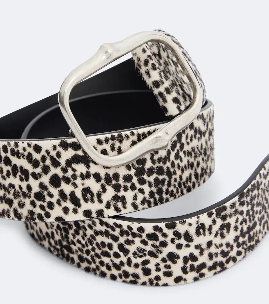 Isabel Marant Holis leopard-print calf hair belt | Thumbnail 2