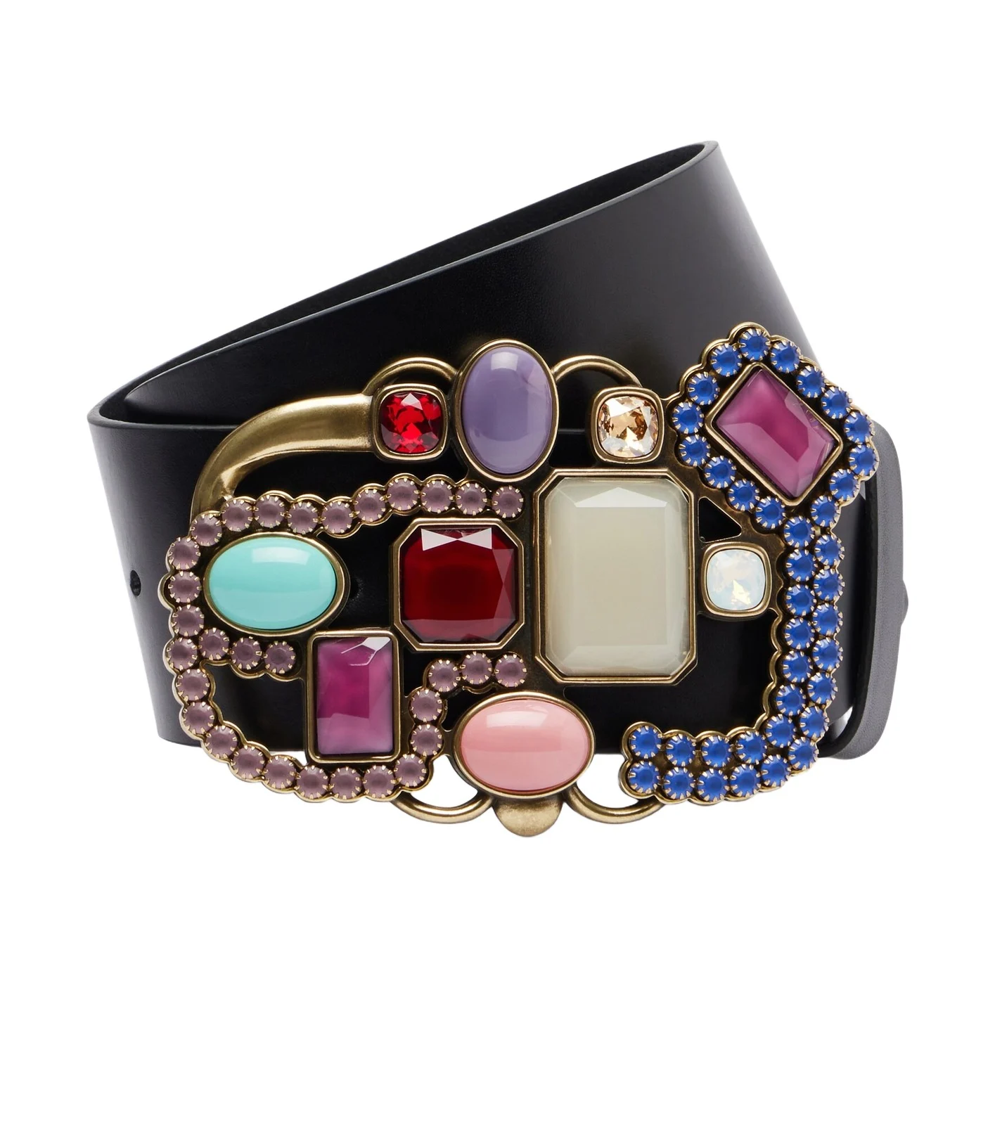 Nedia embellished leather belt Nedia embellished leather belt