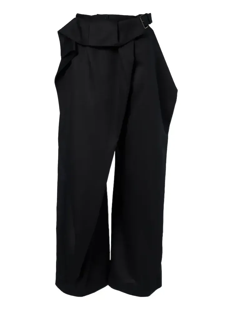 Belted wool wide-leg pants Belted wool wide-leg pants