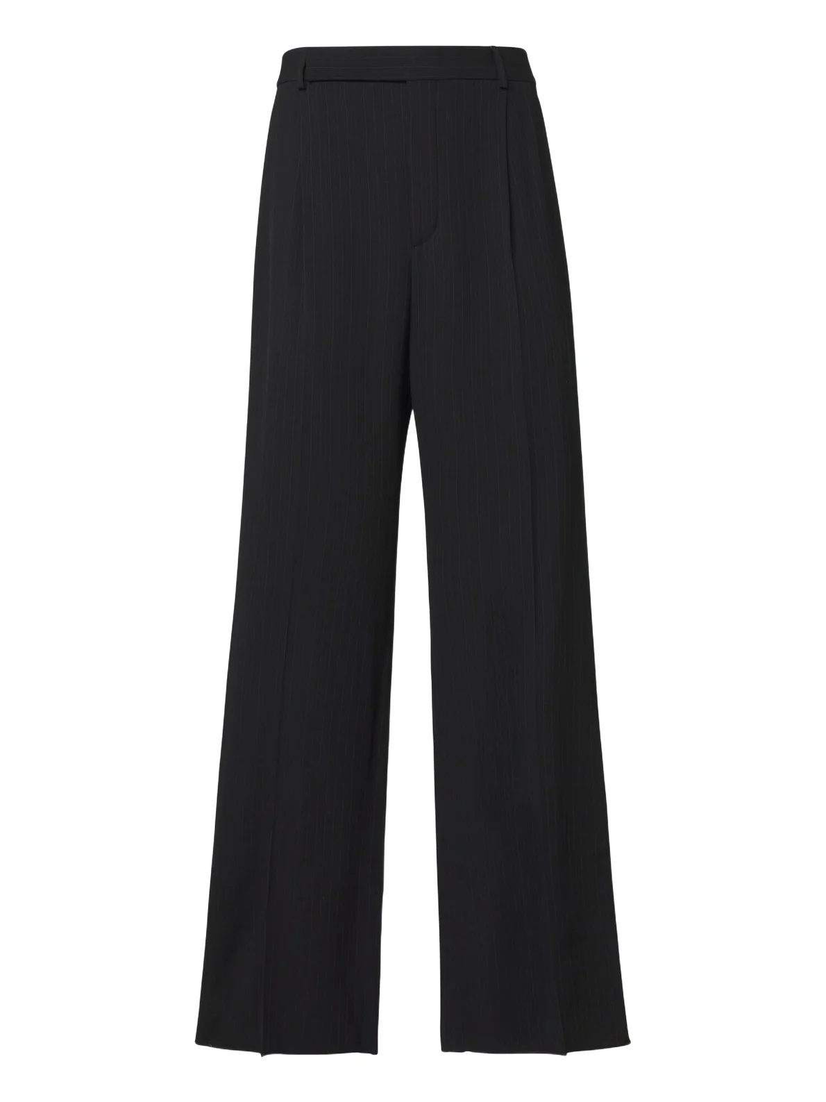 Saint Laurent Striped wool-blend crêpe straight pants