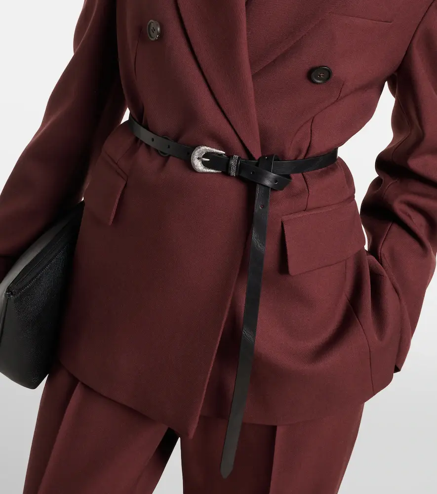 Brunello Cucinelli Monili leather belt | Thumbnail 2