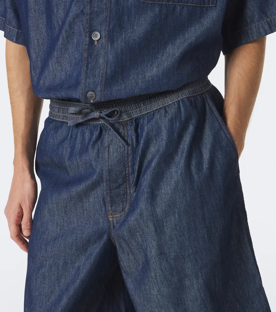 Loewe Anagram cotton chambray shorts | Thumbnail 5 Loewe Anagram cotton chambray shorts | Thumbnail 5
