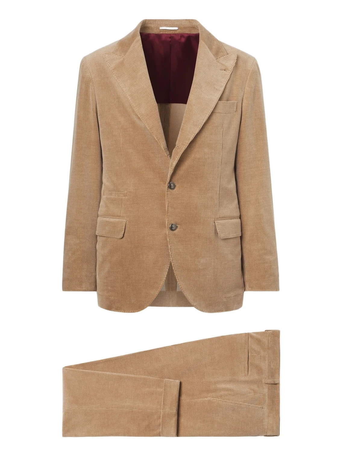Brunello Cucinelli Cotton and cashmere corduroy suit
