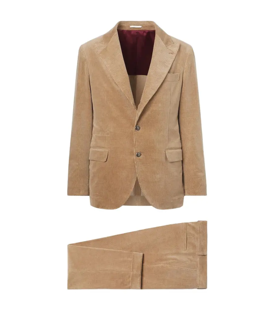 Brunello Cucinelli Cotton and cashmere corduroy suit | Image 1 Brunello Cucinelli Cotton and cashmere corduroy suit | Image 1
