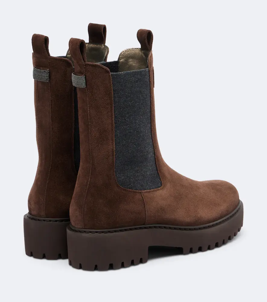 Brunello Cucinelli Monili suede Chelsea boots | Thumbnail 3 Brunello Cucinelli Monili suede Chelsea boots | Thumbnail 3