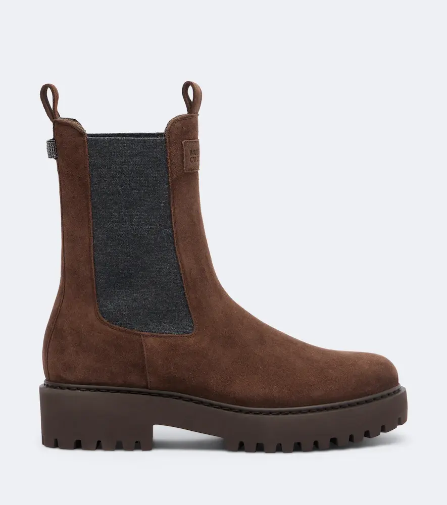 Brunello Cucinelli Monili suede Chelsea boots | Thumbnail 4 Brunello Cucinelli Monili suede Chelsea boots | Thumbnail 4