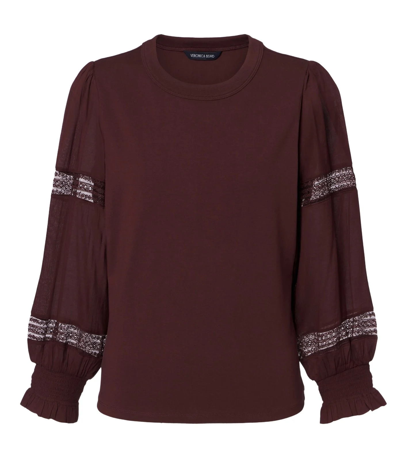 Bellamie lace-trimmed cotton-blend jersey top Bellamie lace-trimmed cotton-blend jersey top