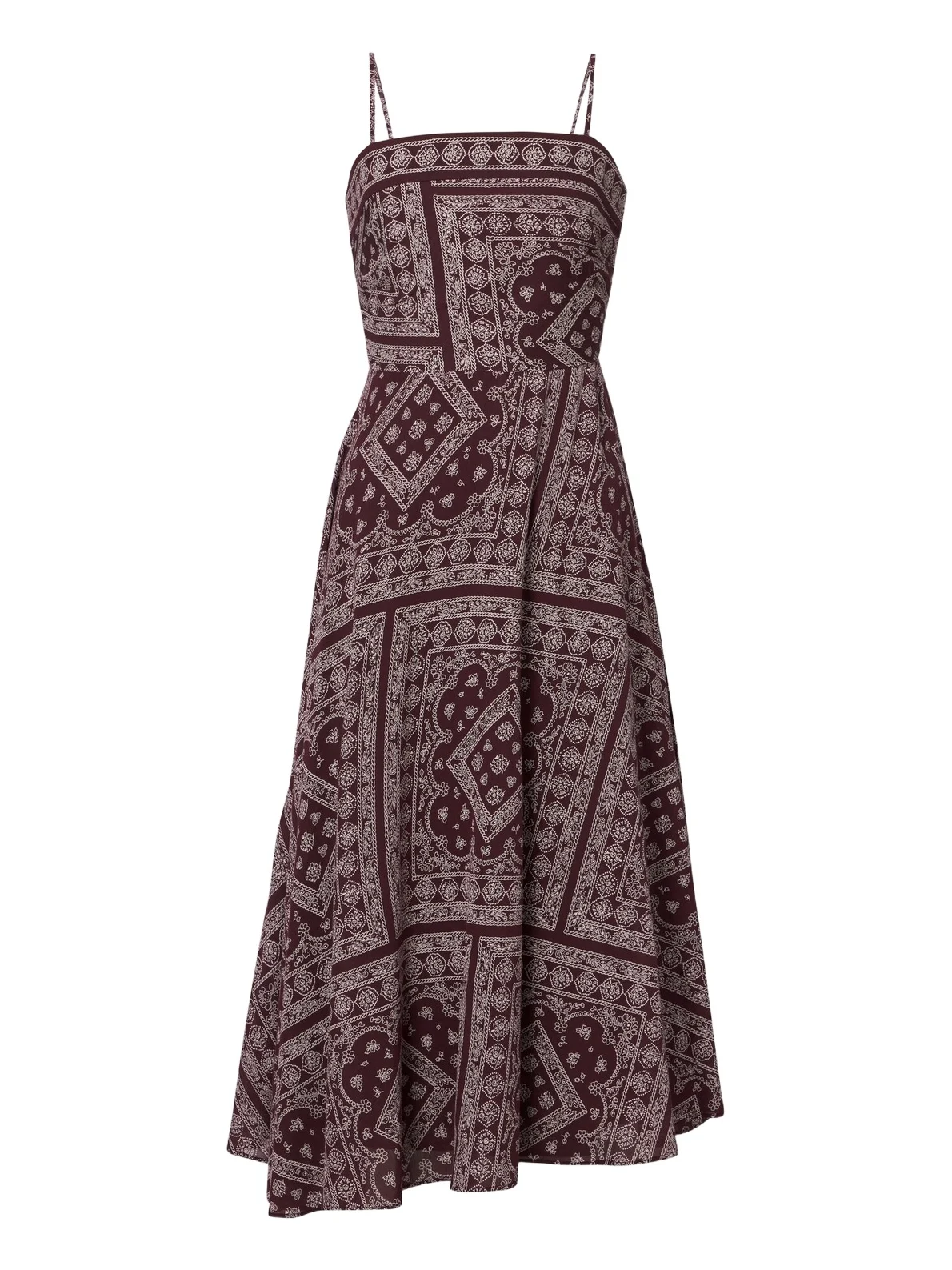 Kitt printed cotton-blend midi dress Kitt printed cotton-blend midi dress