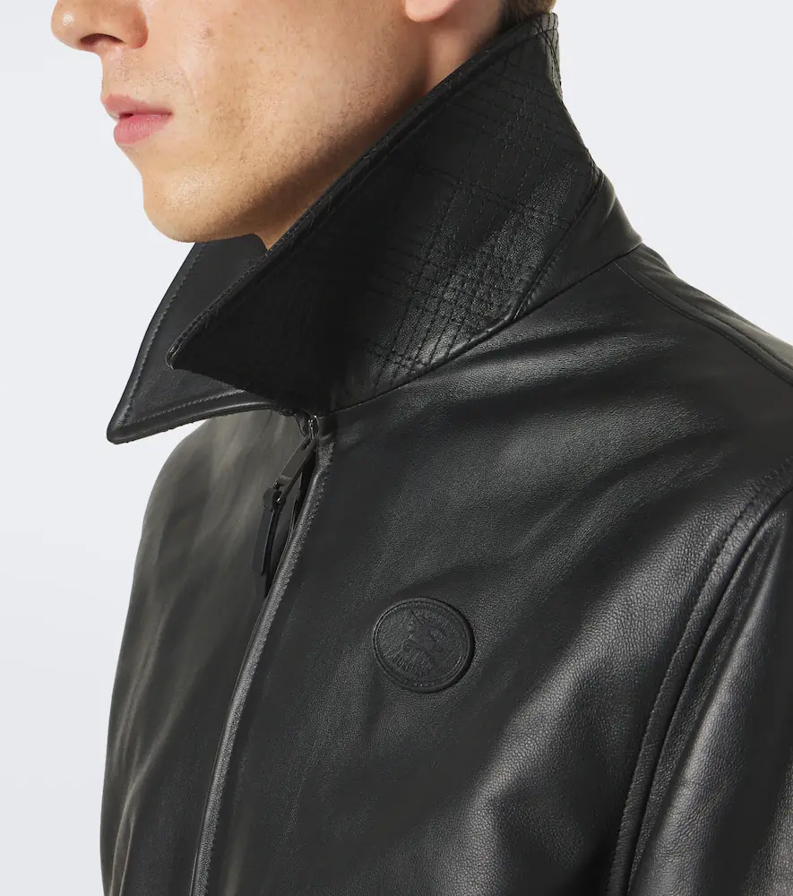 Burberry Bloomsbury leather jacket | Thumbnail 6