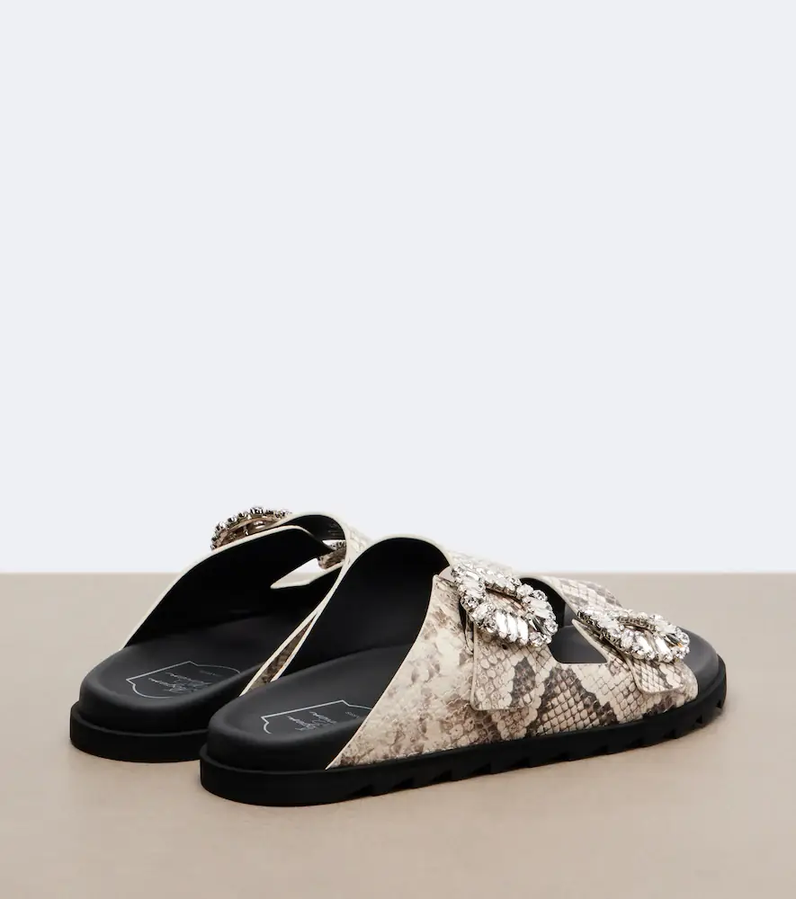 Roger Vivier Slidy Viv' snake-print leather sandals | Thumbnail 4 Roger Vivier Slidy Viv' snake-print leather sandals | Thumbnail 4