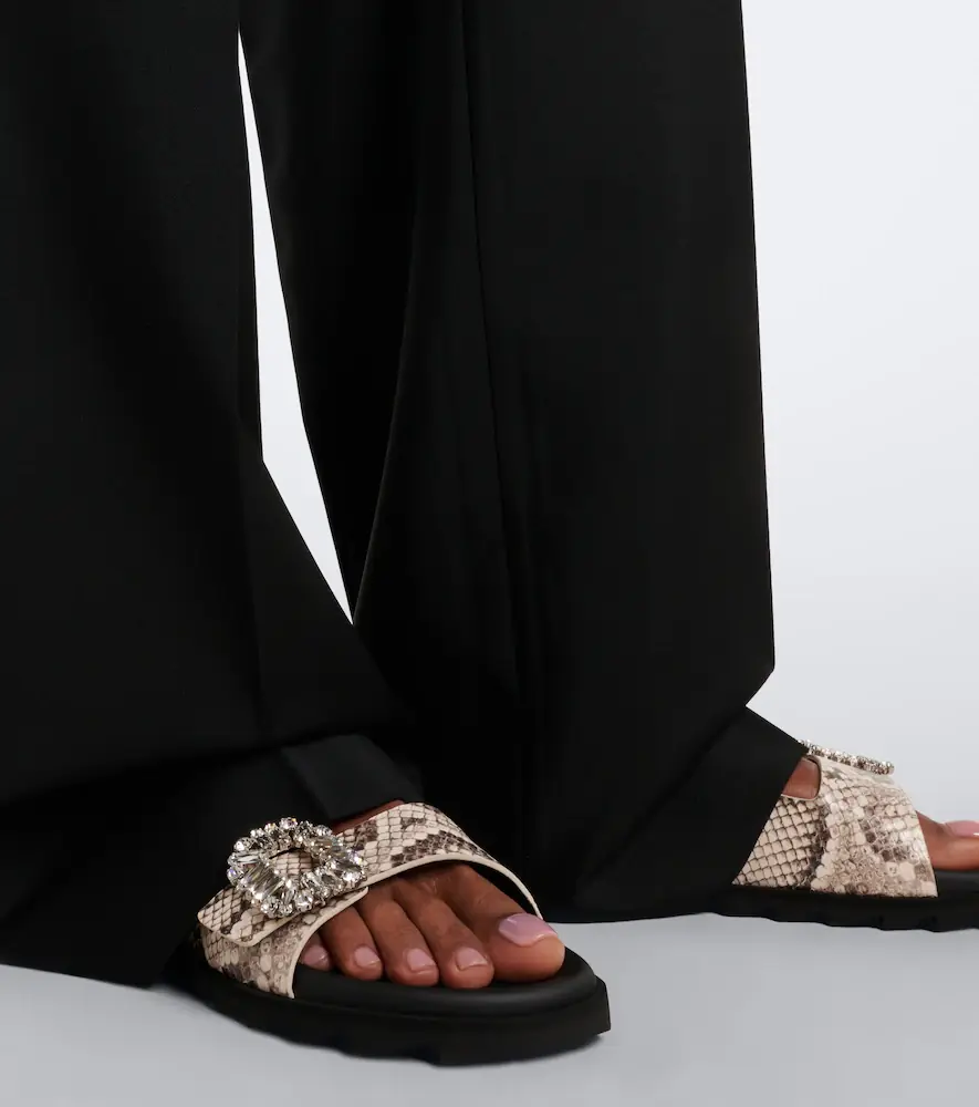 Roger Vivier Slidy Viv' snake-print leather sandals | Thumbnail 5 Roger Vivier Slidy Viv' snake-print leather sandals | Thumbnail 5