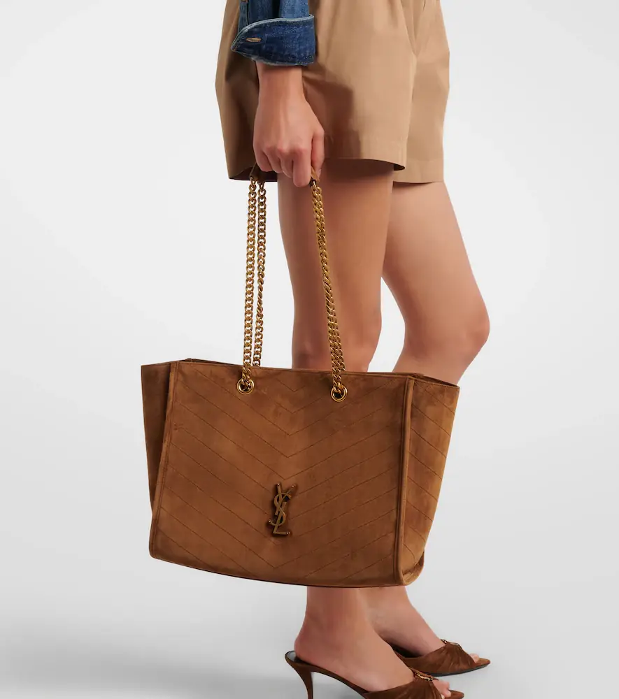Saint Laurent Niki East/West suede shopper | Thumbnail 5