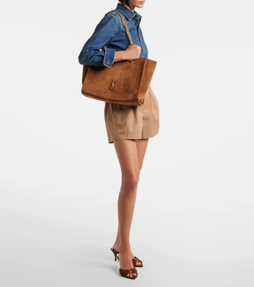 Saint Laurent Niki East/West suede shopper | Thumbnail 6