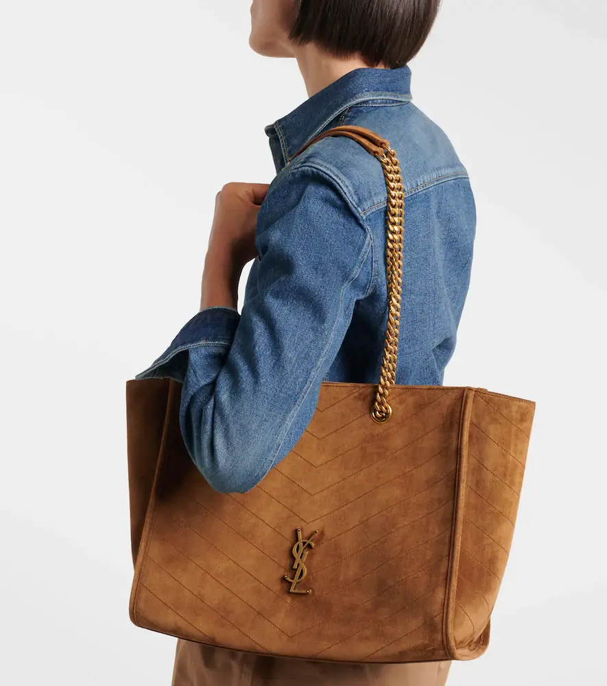 Saint Laurent Niki East/West suede shopper | Thumbnail 7