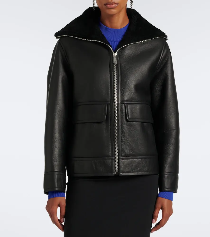 Yves Salomon Shearling-lined leather jacket | Thumbnail 2 Yves Salomon Shearling-lined leather jacket | Thumbnail 2