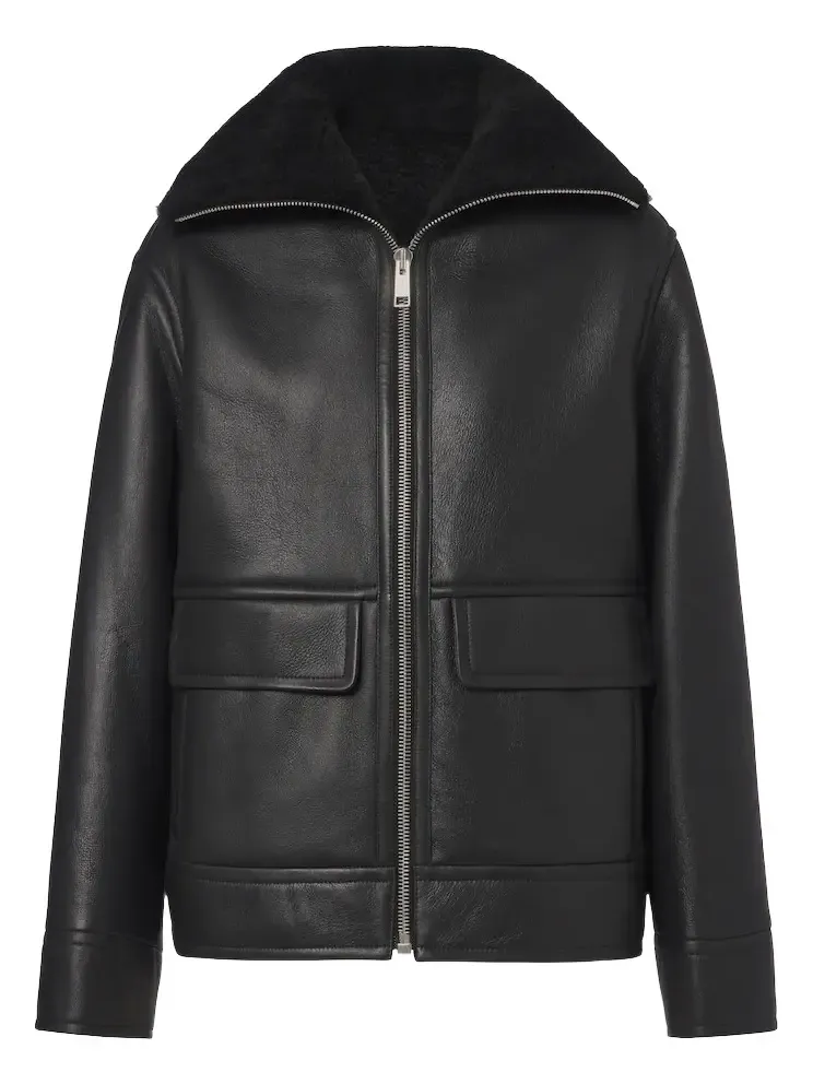 Shearling-lined leather jacket Shearling-lined leather jacket